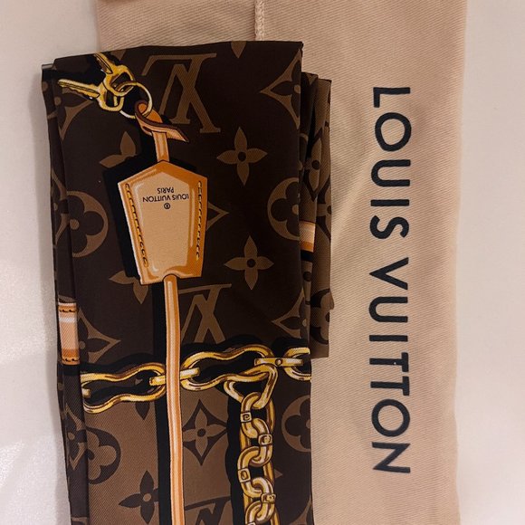 Louis Vuitton Accessories - LOUIS VUITTON NWOT Silk Monogram Confidential Bandeau Brown | 2019 Collection